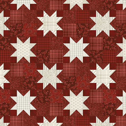 Benartex - American Valor - American Quilt - Dark Red #16873-19