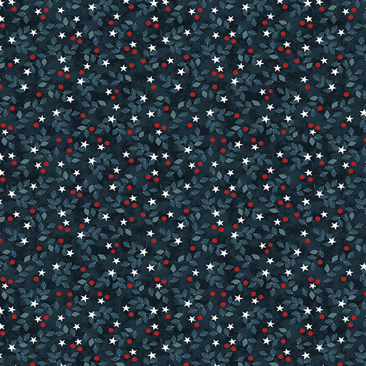 Benartex - American Valor - Star Vine - Navy/Red #16877-57