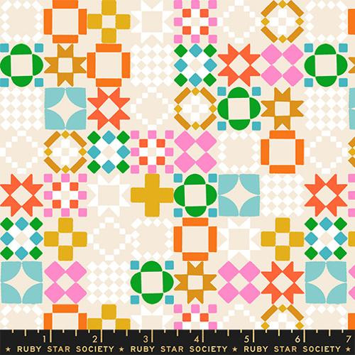 Moda Fabrics - 1 800 Notion - Patchwork - Shell #rs5215-11