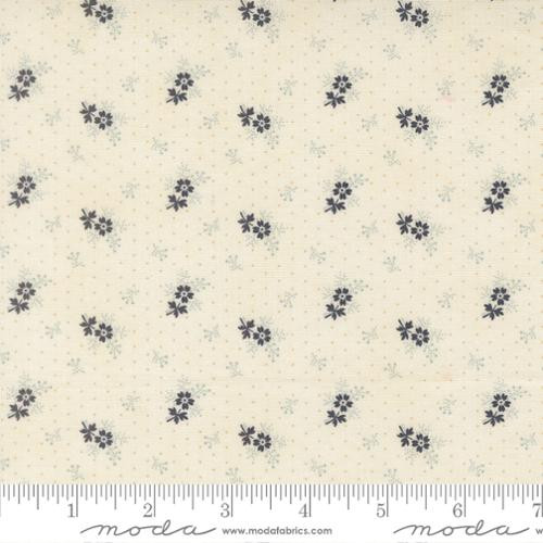 Moda Fabrics - Breathtaking Blues - Small Floral - Porcelain #44406-11
