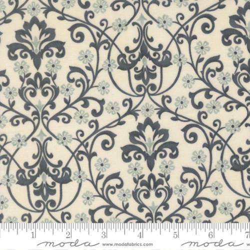 Moda Fabrics - Breathtaking Blues - Damask - Porcelain #44403-11