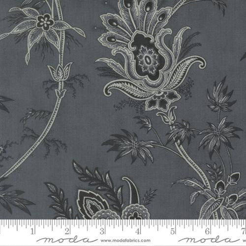 Moda Fabrics - Breathtaking Blues - Florals Jacobean - Dusk #44401-14