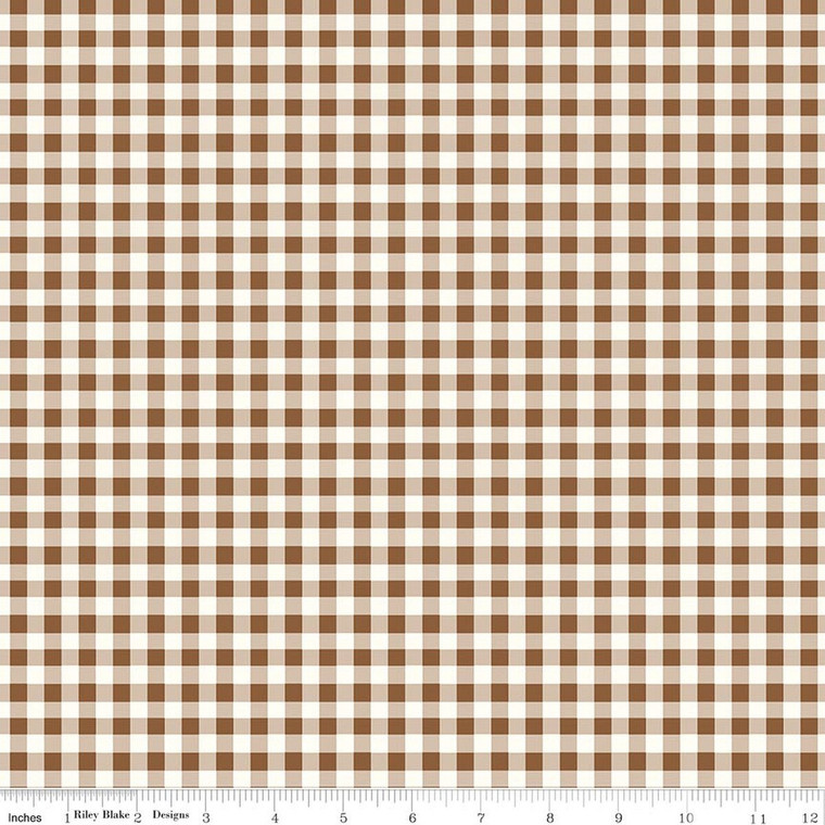 Riley Blake Designs - Cotton Nook - Plaid - Teddy #C17976-TEDDY