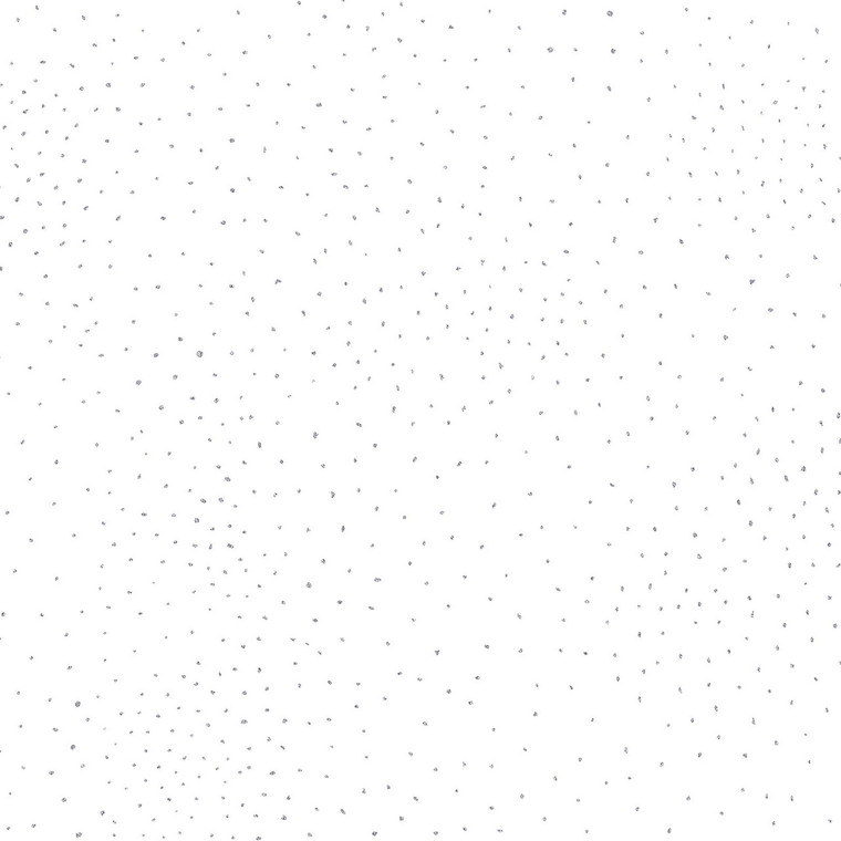 Clothworks Fabrics - Laurel Burch - White Dot w/Silver Metallic #Y2662-1SM