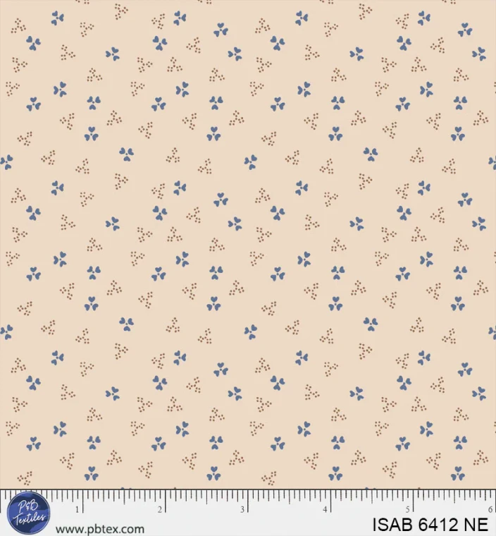 P&B Textiles - Isabella - Ditzy Hearts - Neutral #ISAB6412-NE