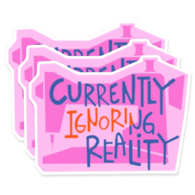 Sticker Ignoring Reality - 3ct