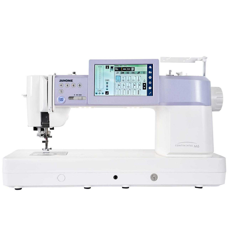 Janome Continental M6 Professional Sewing Machine front view