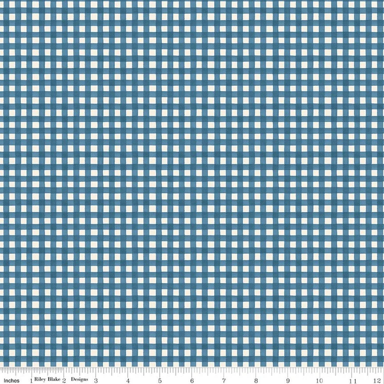 Riley Blake Designs - Cath Kidston Signature Collection - Gingham - Navy #c18375-navy