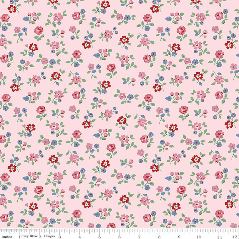 Riley Blake Designs - Cath Kidston Signature Collection - Arlington Ditsy - Pink #c18373-pink