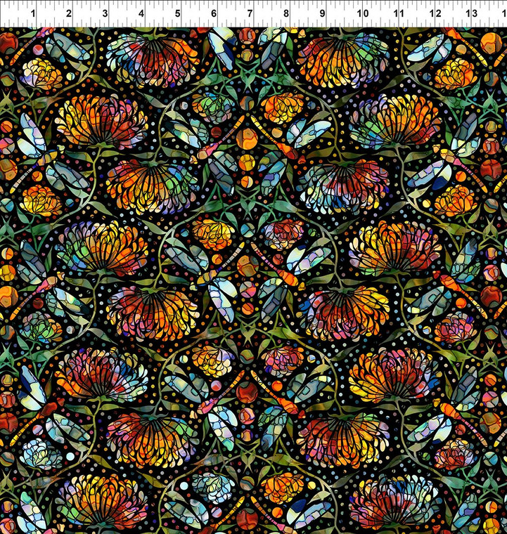 In The Beginning Fabrics - Dear Clara - Dragonflies - Multi #2dcl-1