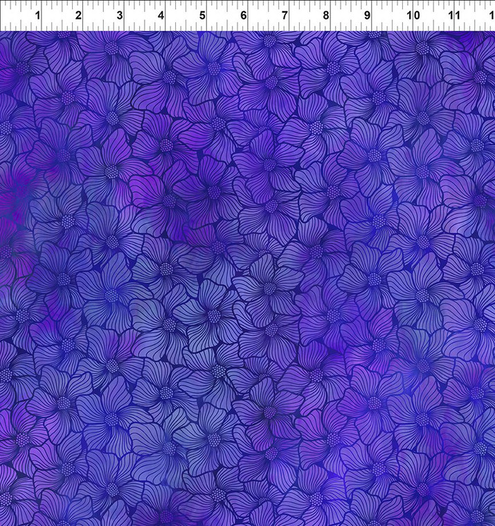 In The Beginning Fabrics - Dear Clara - Bloom - Purple #10dcl-2