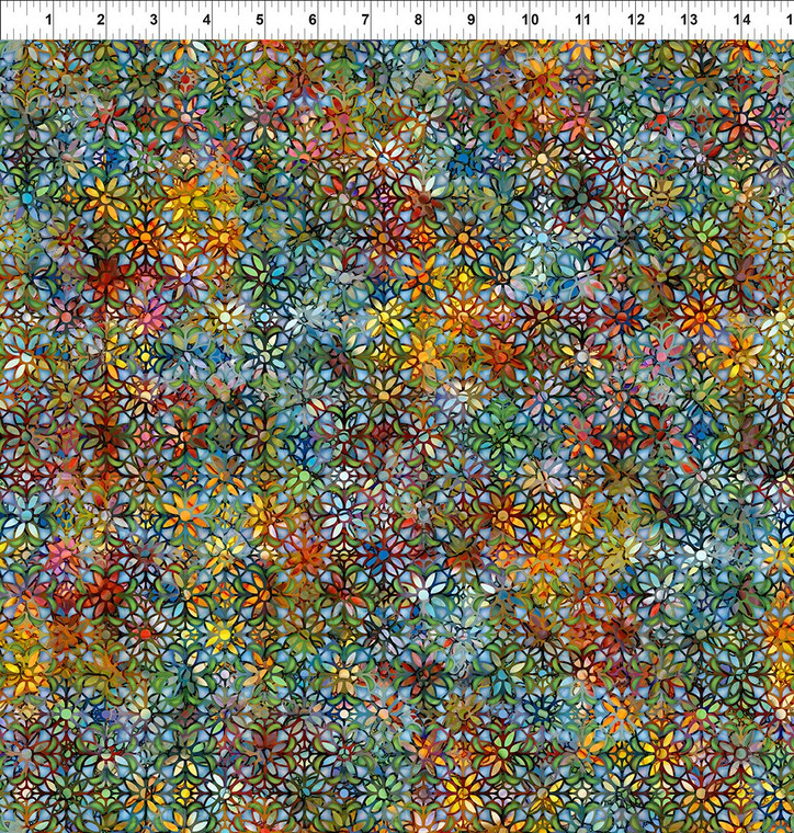 In The Beginning Fabrics - Dear Clara - Mosaic - Multi #7dcl-1