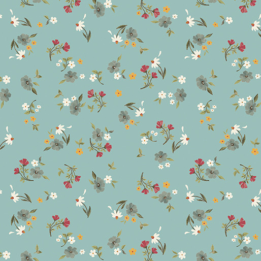 Benartex Fabrics - Heirloom Garden - Heirloom Floral - Blue #16919-52