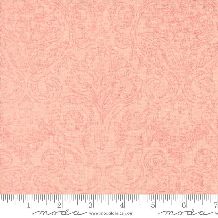 Moda Fabrics - Je Taime - Jaquard Damask - Blush #20993-12