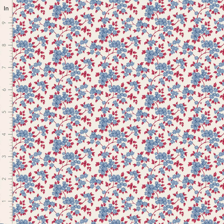 Tilda Fabrics - Village Life - Ruth - Blue #til100696