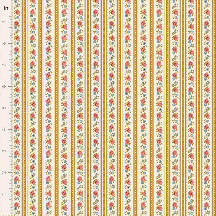 Tilda Fabrics - Village Life - Agnes - Ochre #til100683