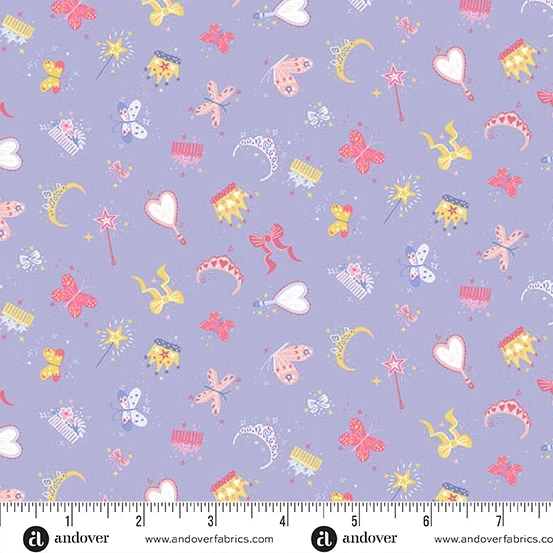 Andover Fabric - Dance Class - Accessories - Purple #mu246-l