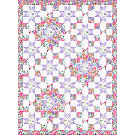 QT Fabrics - Sweet Flora - Pattern Star Shine PATTRN-7188B