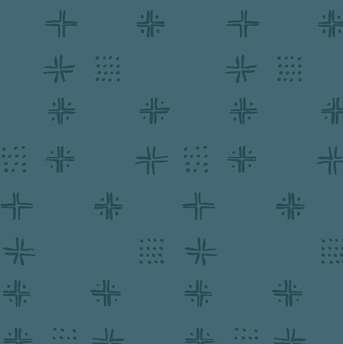Art Gallery Fabrics - Charming One - Mudcloth - Teal #cho-64114