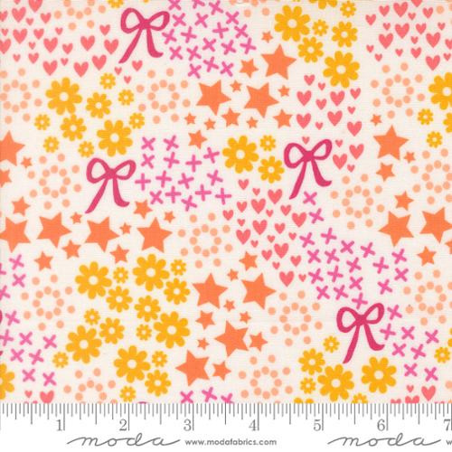 
Moda Fabrics - Makers Delight - Doodles Florals Bows Stars Hearts - Summer #28100-11
