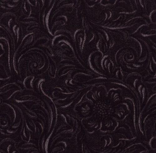 Moda Fabric - Western Basics - Tooled Leather - Black #11216-16