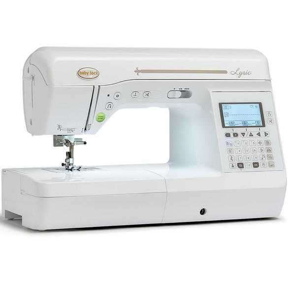 Baby Lock Lyric Quilting and Sewing Machine with Premier Package angled view