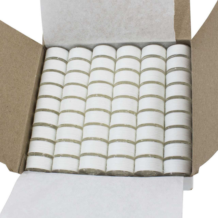 Janome 108 Pre-Wound Embroidery Thread Bobbins White