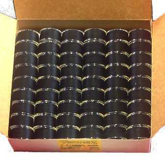 Janome 108 Pre-wound Embroidery Thread Bobbins Black