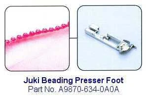 Juki Beading Serger Foot - Fits Juki MO-600, MO-700, MO-104D and MO-114D Sergers