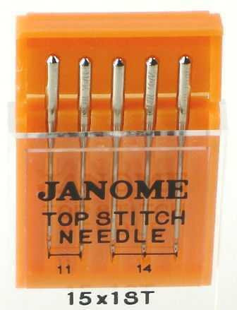 Janome Top Stitch Needles (Size 11, 14)