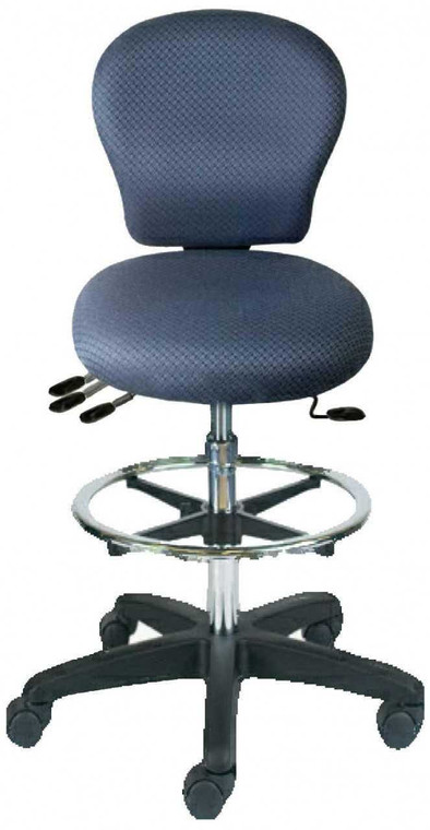 Sew-Ergo Advantage Standard Quilters Stool With Adjustable Foot Ring Model CLS53