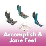 Baby Lock Accomplish and Jane Feet