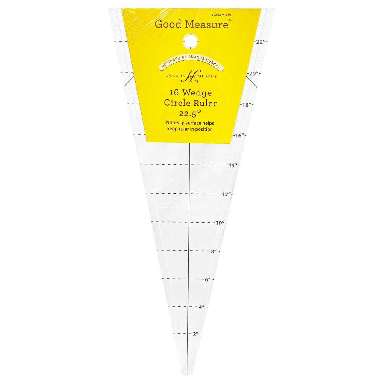 Amanda Murphy 16 Wedge Circle Ruler 22.5 Degrees