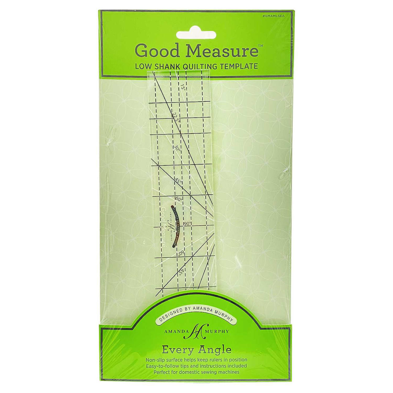Good Measure Every Angle Quilting Ruler for Low Shank Machines