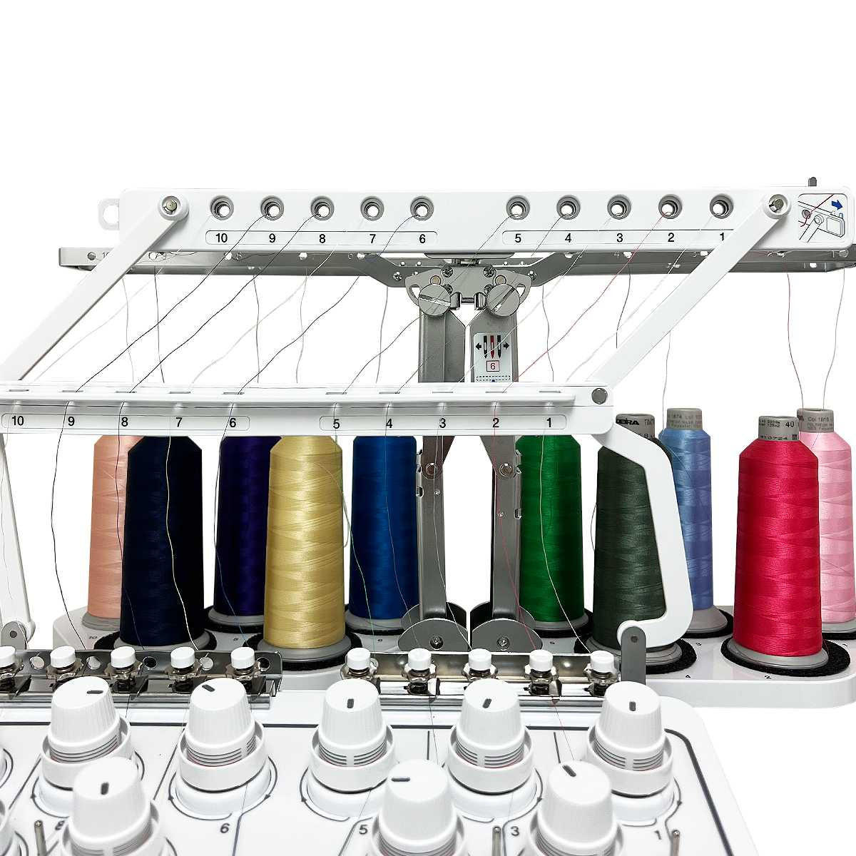 Imported Spool of Polyester Sewing Thread for Sewing Machine 40S/2 White :  : Home & Kitchen