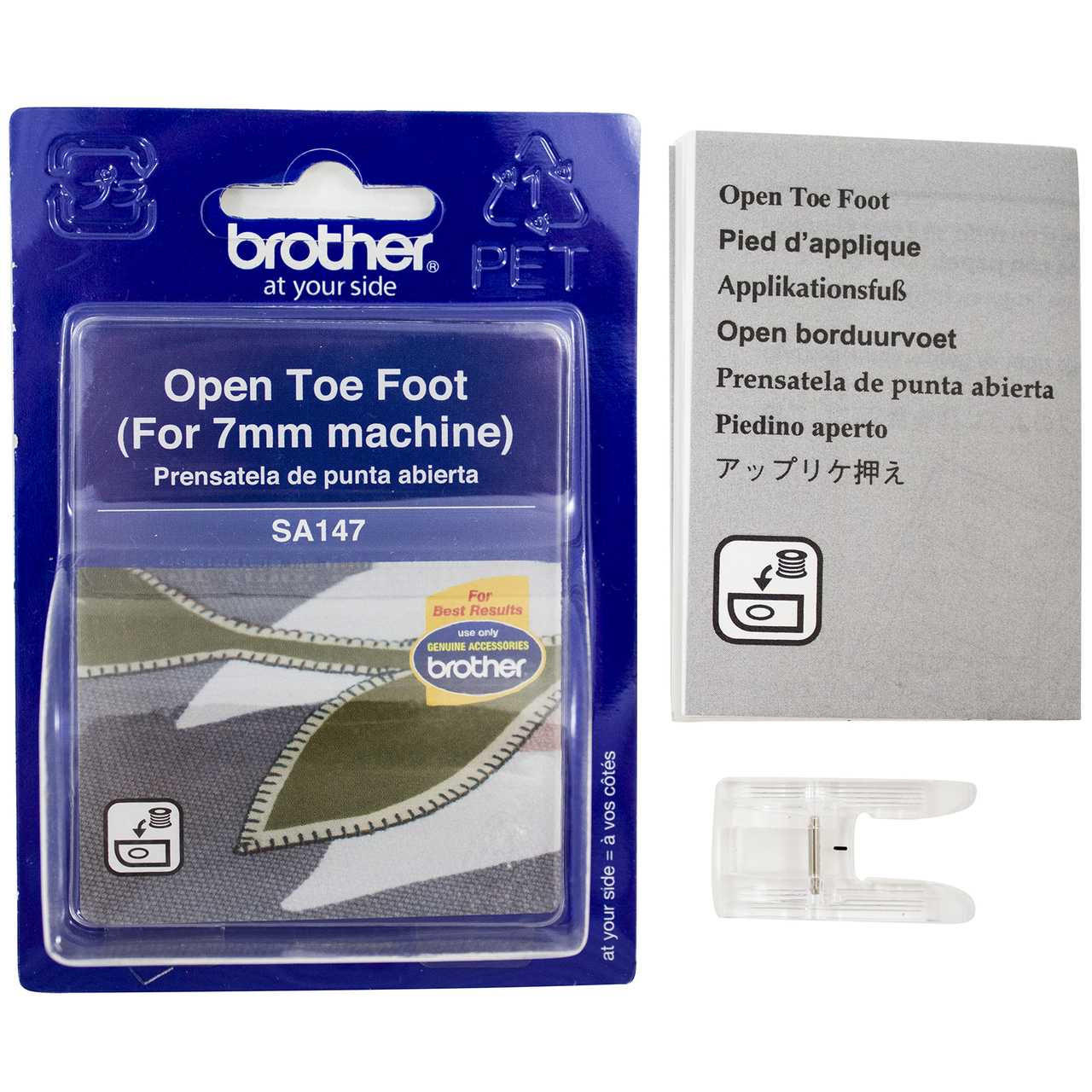 Brother SA187 Open Toe Quilting Foot