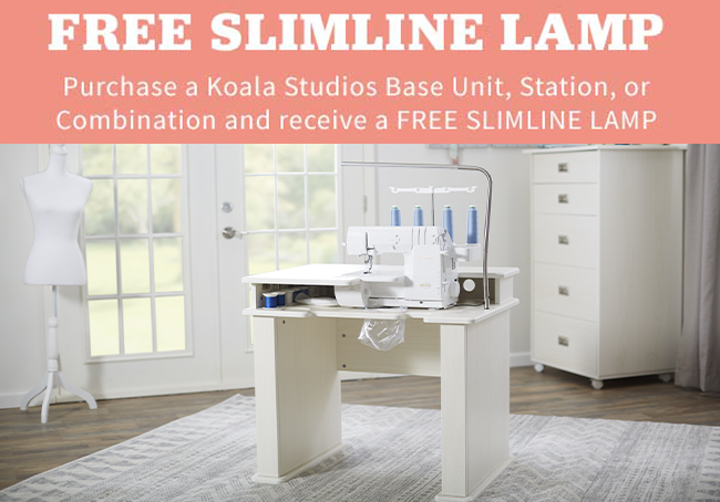 Free Slimline Lamp with Purchase of a Koala Studios Base Unit, Station, or Combination