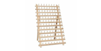 Miniature Threaded Round Rack 120 Spool Mega Wooden Thread Rack