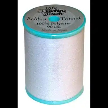 Baby Lock Finishing Touch Bobbin Thread, 90 Wt, White