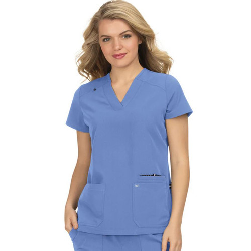 Women's KOI Next Gen 3-Pocket Wide V-Neck Stretch Top