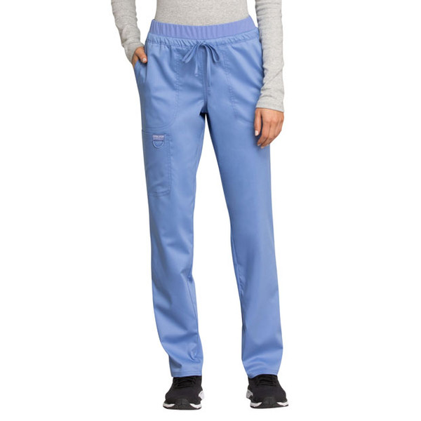 Women's Cherokee Workwear Mid-Rise Drawstring Cargo Pant