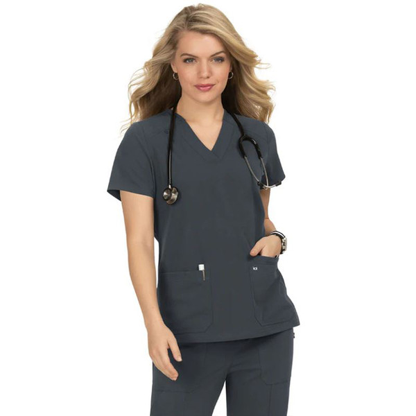 Women's KOI Next Gen 3-Pocket Wide V-Neck Stretch Top