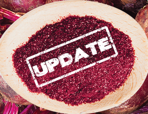 Product update - beetroot juice powder