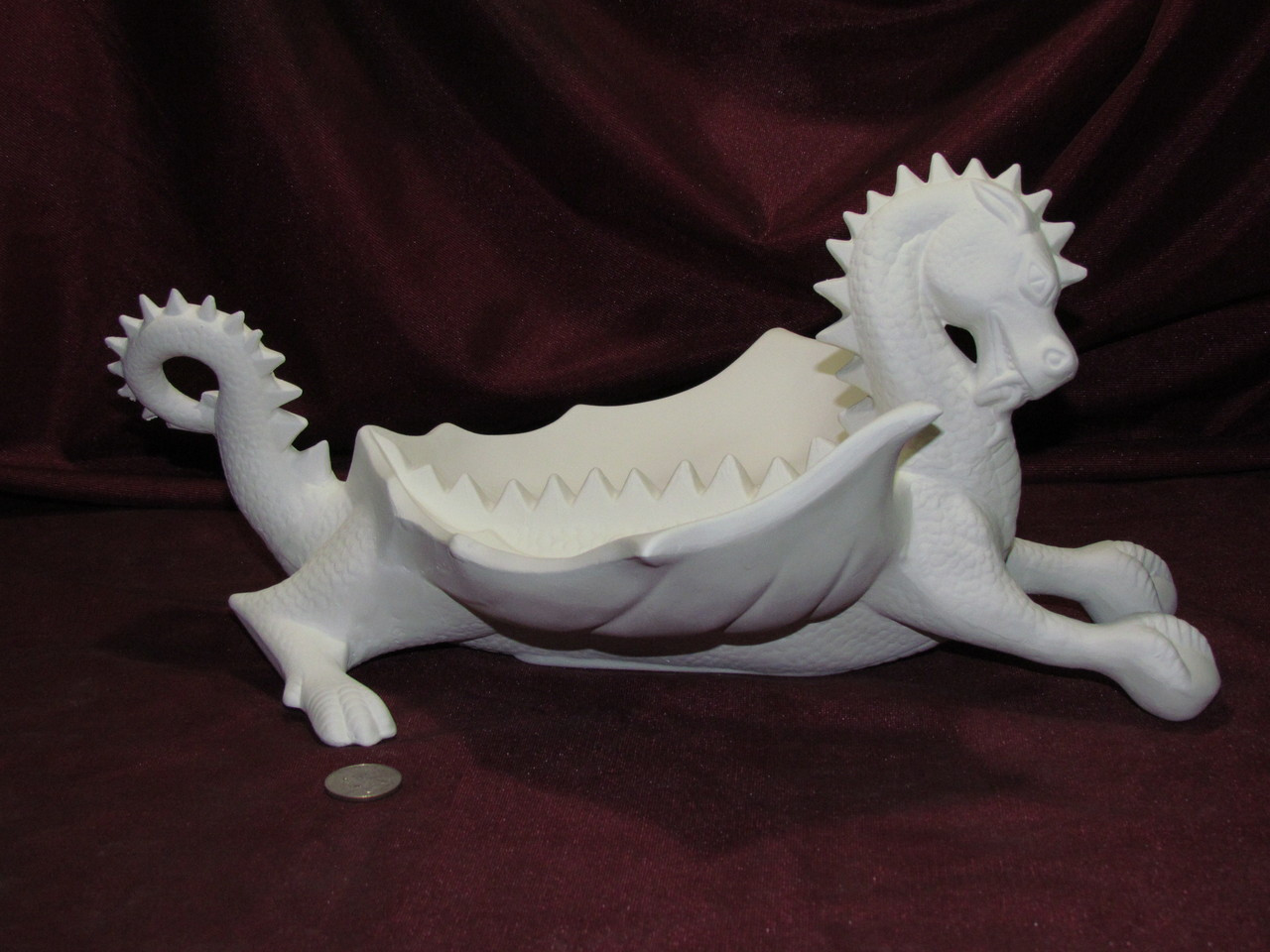 Dragon Ashtray Ready To Paint Ceramic Bisque Fat Cat Ceramics