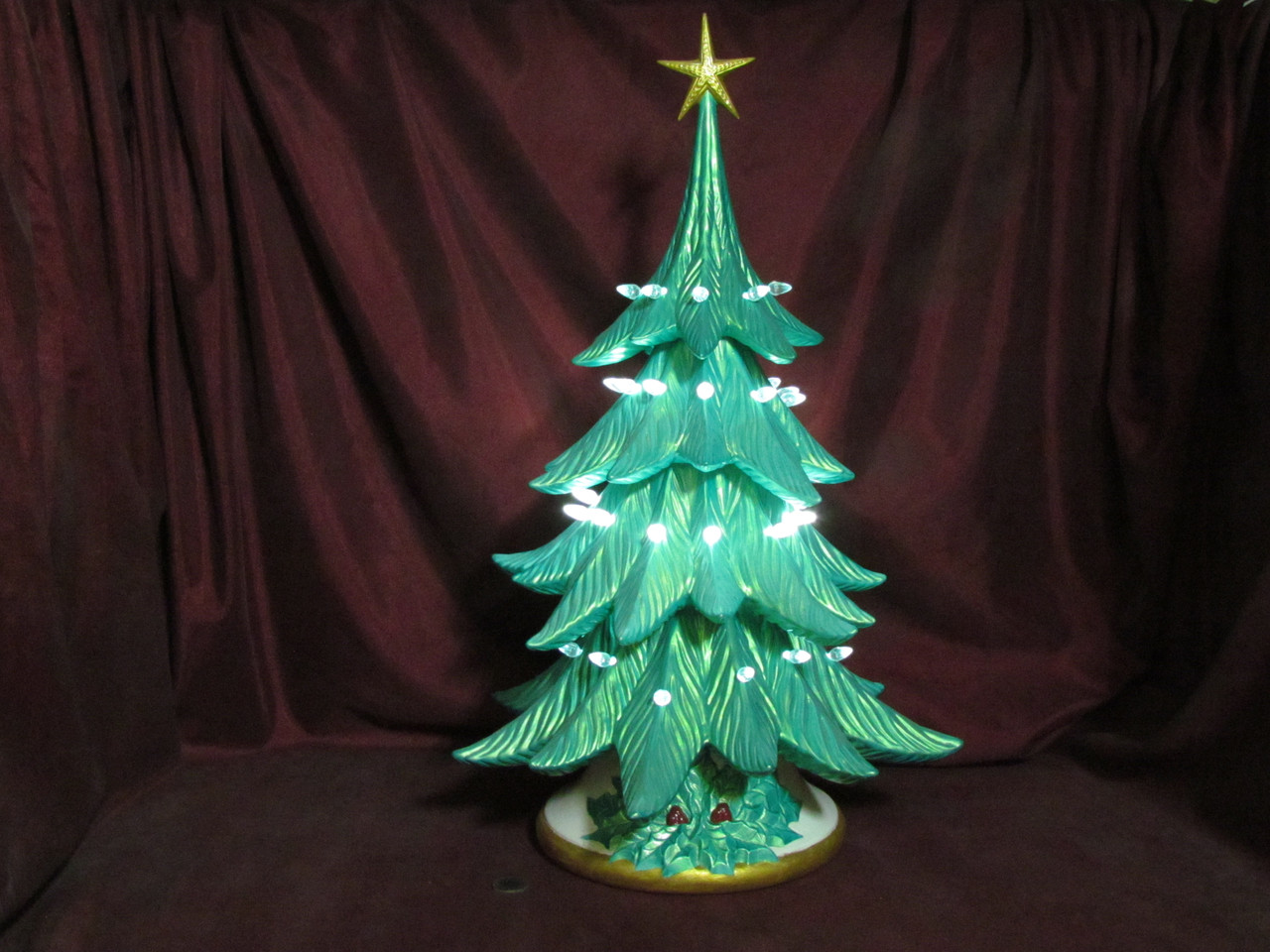 Ceramic Bisque Atlantic Christmas Tree with 2 Rings ready to paint - Fat  Cat Ceramics