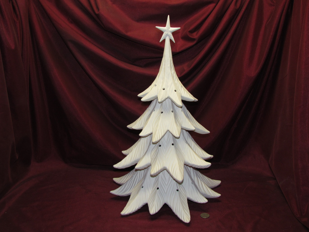 Ceramic Bisque Atlantic Christmas Tree with 2 Rings ready to paint - Fat  Cat Ceramics