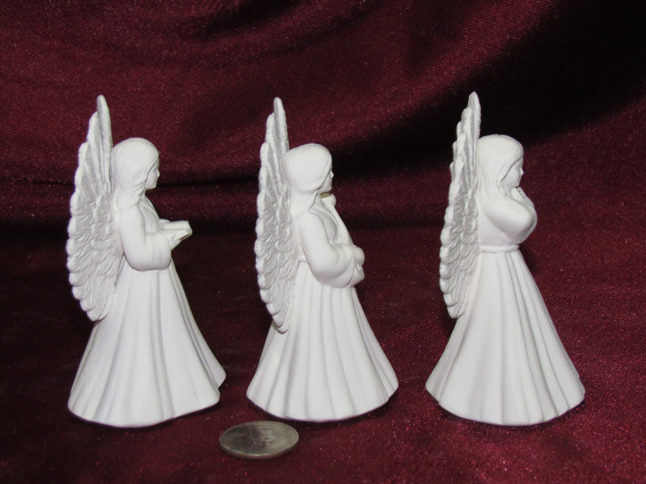 Angel Ornament Set Unfinished Ceramic Bisque ready to paint - Kgkrafts's  Boutique