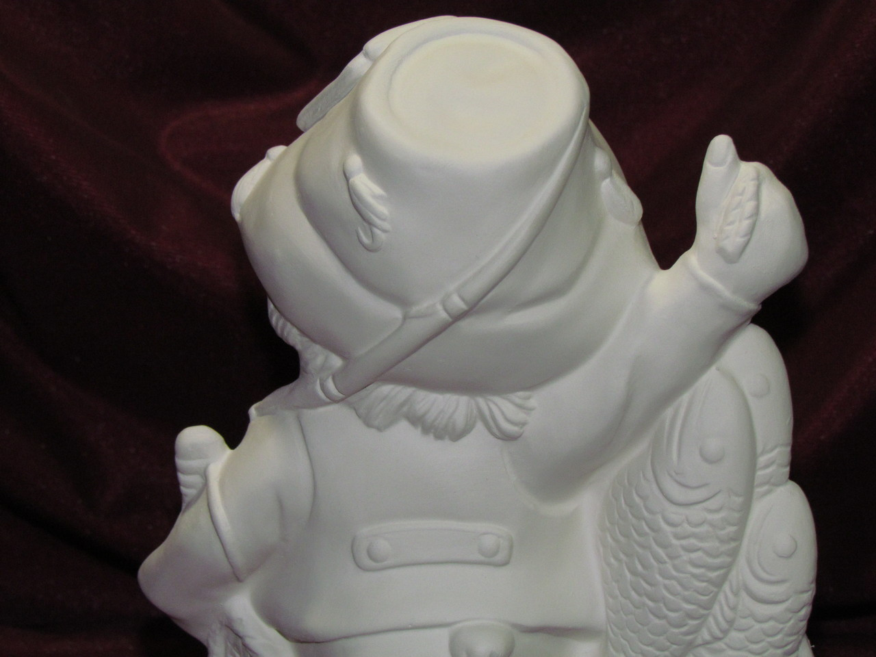 Ceramic Bisque Dandy Fisherman pyop unpainted ready to paint diy