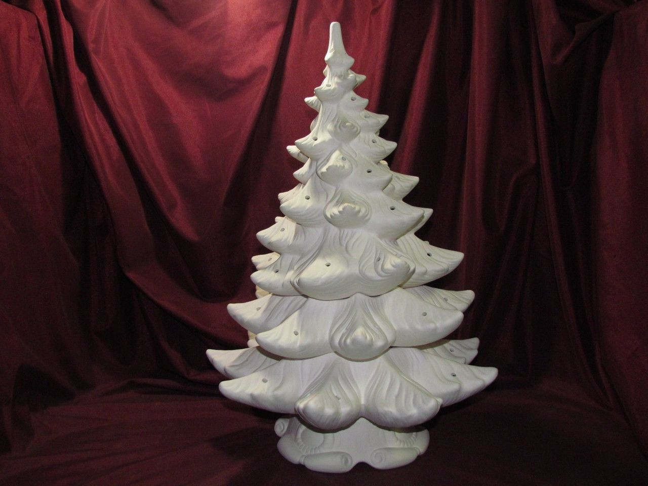 Ceramic Bisque Atlantic Christmas Tree with 2 Rings ready to paint - Fat  Cat Ceramics