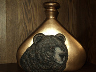 Bear decanter painted and finished by a valued customer